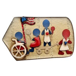 Lucinda Patriotic Little People Wheelchair Pin